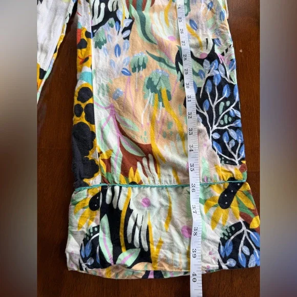 Marcos Navarro for Anthropologie Flannel Sleep Pants Animal Print Colorful, M - Picture 13 of 14